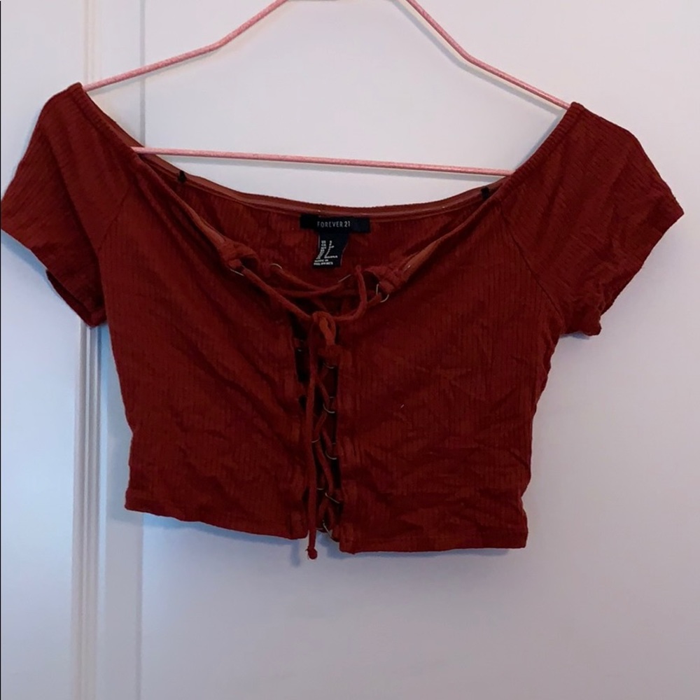 Forever 21 - Crop top w/ criss cross